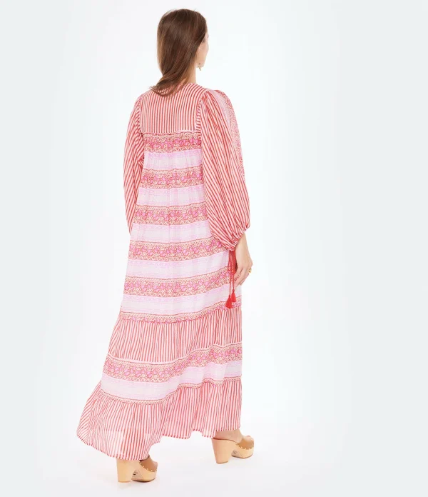 ANTIK BATIK Robe Longue Amelie Rose 5