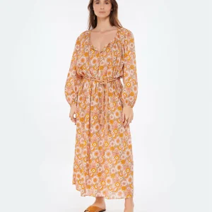 ANTIK BATIK Robe Longue Blossom Rouille 10