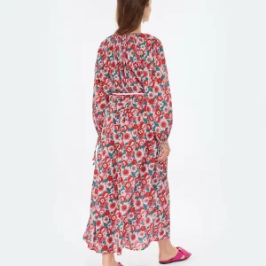 ANTIK BATIK Robe Longue Blossom Rouge 12