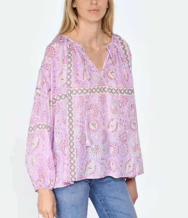 ANTIK BATIK Blouse Flavie Mauve 4