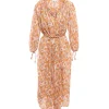 ANTIK BATIK Robe Longue Blossom Rouille 13