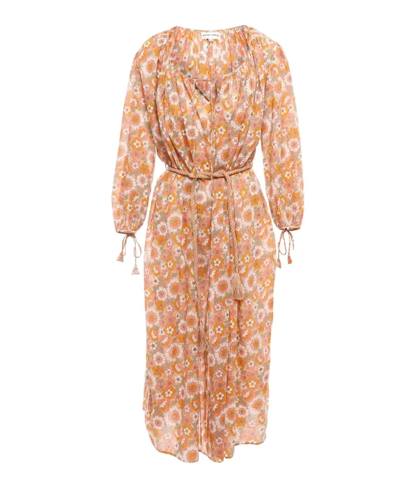 ANTIK BATIK Robe Longue Blossom Rouille 1