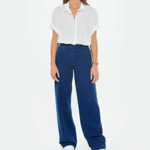 A.P.C. Pantalon Fin Cléo Coton Bleu Indigo Délavé 11