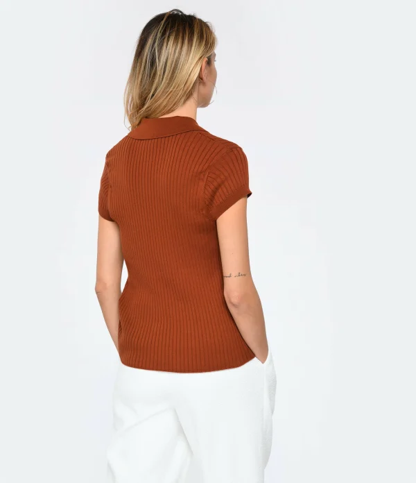 A.P.C. Polo Jess Coton Whiskey 6