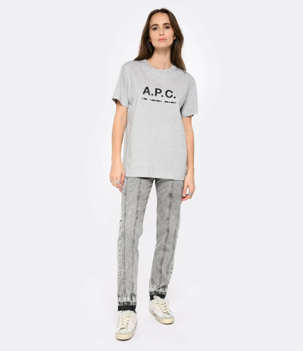 A.P.C. Tee-shirt Sven Coton Gris Chine 5