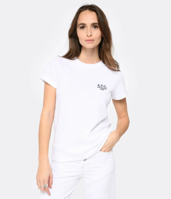 A.P.C. Tee-shirt Denise Coton Blanc 4