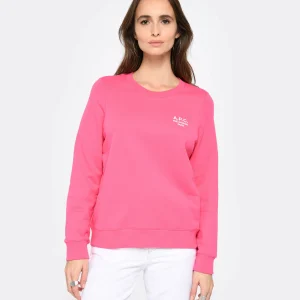 A.P.C. Sweatshirt Skye Coton Rose Vif 11