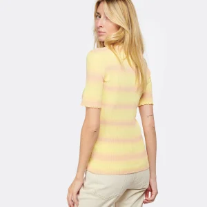 A.P.C. Top Victoire Coton Jaune Clair 15