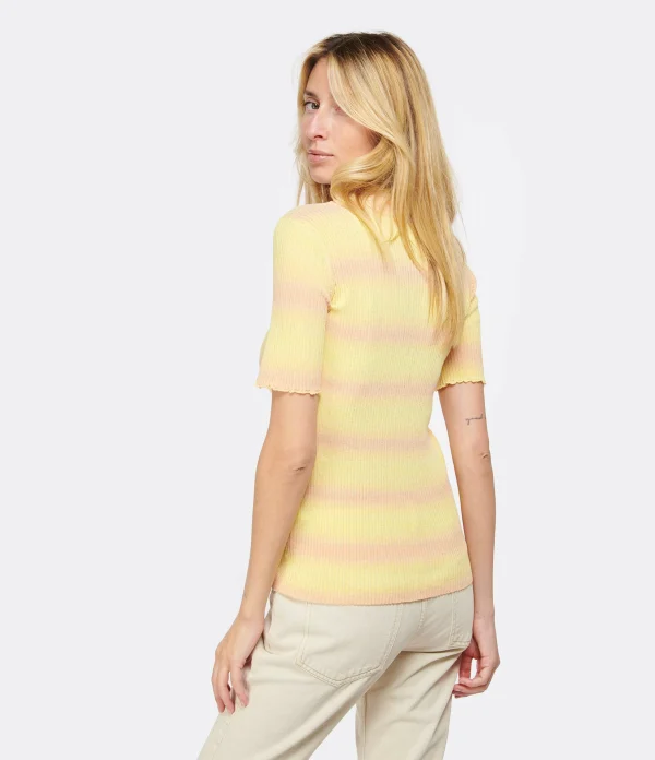 A.P.C. Top Victoire Coton Jaune Clair 6