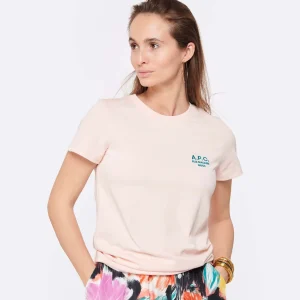 A.P.C. Tee-Shirt New Denise Coton Rose Pâle 11