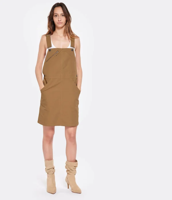 A.P.C. Salopette Robe Poala Caramel 3