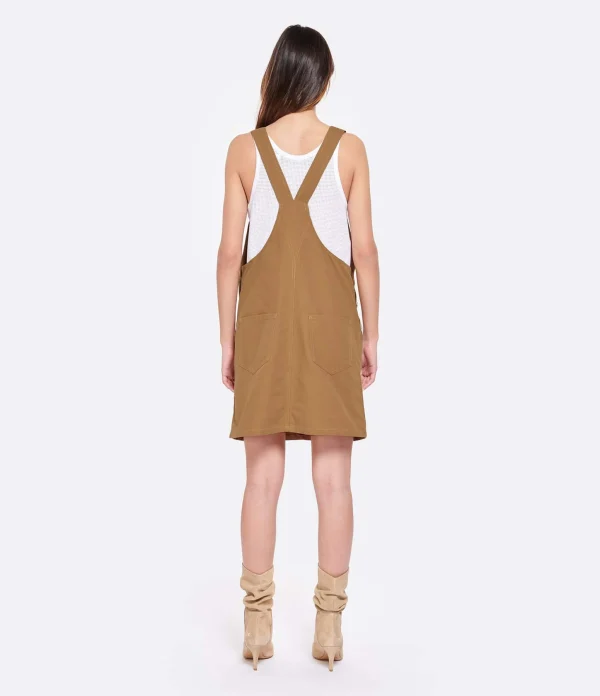 A.P.C. Salopette Robe Poala Caramel 4