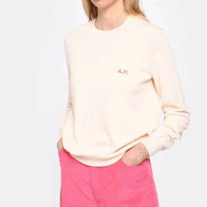 A.P.C. Pull Vera Coton Pêche 8