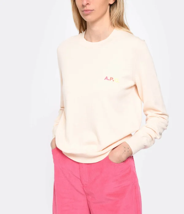 A.P.C. Pull Vera Coton Pêche 3