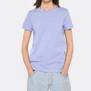 A.P.C. Tee-shirt New Denise Coton Lila 8