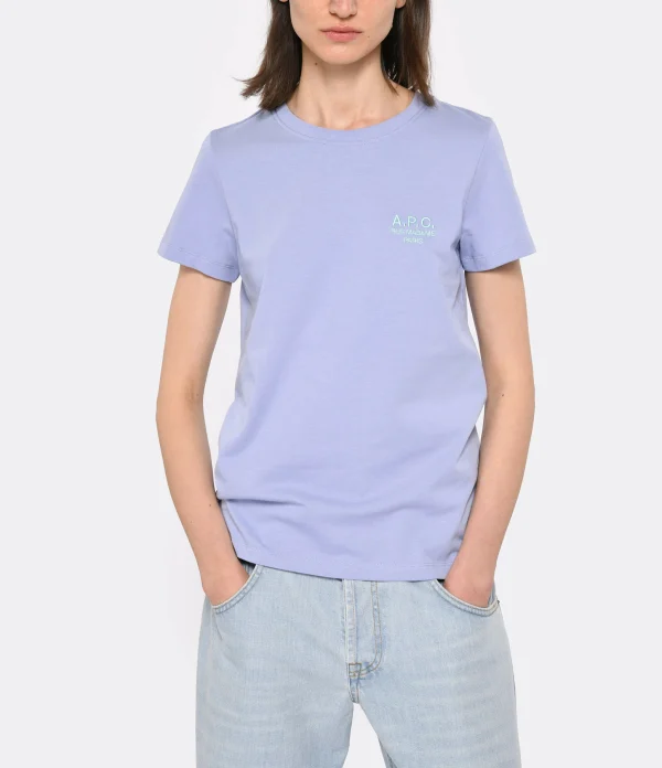 A.P.C. Tee-shirt New Denise Coton Lila 3