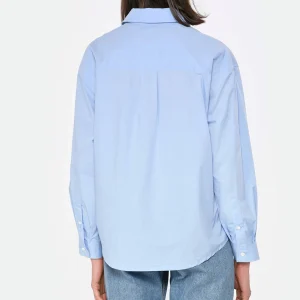 A.P.C. Chemise Boyfriend Logo Bleu Clair 12