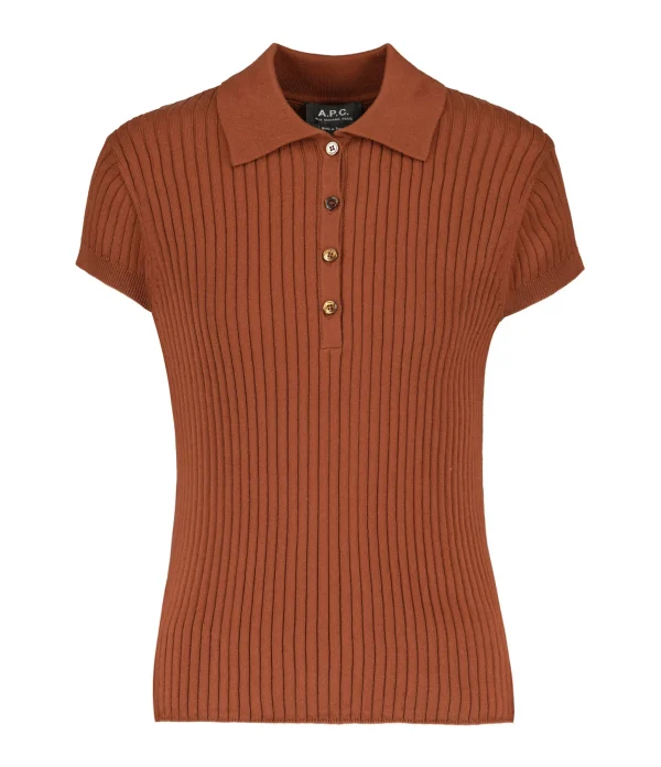 A.P.C. Polo Jess Coton Whiskey 1