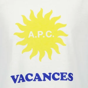 A.P.C. Tee-Shirt Vacances F Coton Blanc 9