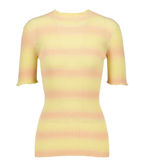 A.P.C. Top Victoire Coton Jaune Clair 1