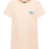 A.P.C. Tee-Shirt New Denise Coton Rose Pâle 19