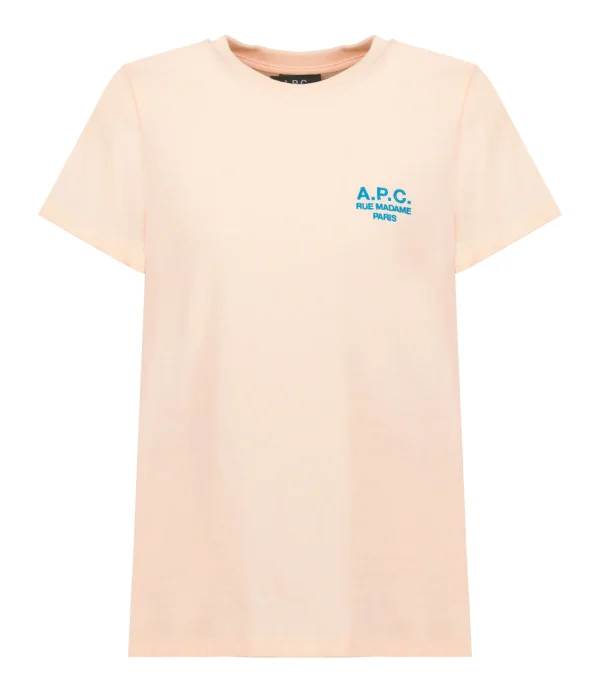 A.P.C. Tee-Shirt New Denise Coton Rose Pâle 1