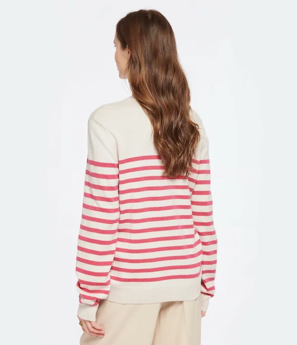 A.P.C. Pull Phoebe Coton Cachemire Blanc Cassé 6