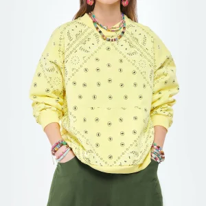 ARIZONA LOVE Sweatshirt Coton Bandana Jaune 12