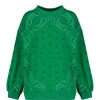 ARIZONA LOVE Sweatshirt Coton Bandana Vert 17