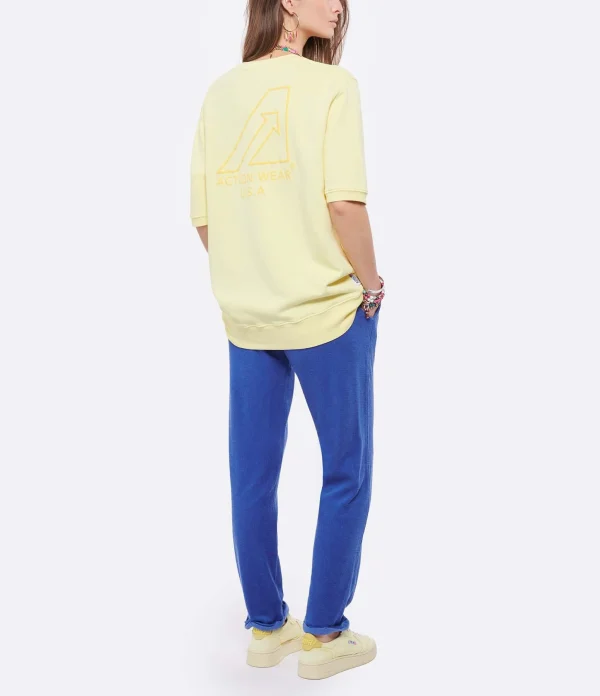 AUTRY Sweatshirt Matchpoint Arrow Jaune 6