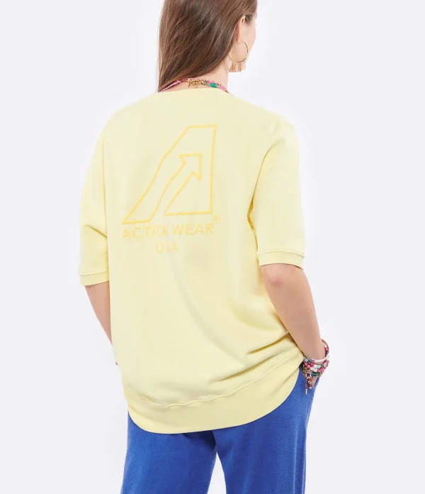 AUTRY Sweatshirt Matchpoint Arrow Jaune 4