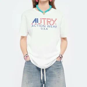 AUTRY Tee-shirt Iconic Action Blanc 11