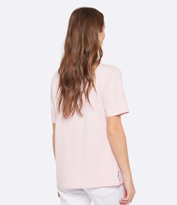 AUTRY Tee-shirt Tennis Academy Coton Rose 6