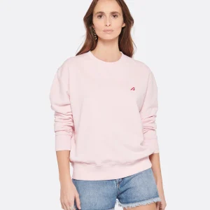 AUTRY Sweatshirt Tennis Academy Coton Rose 11