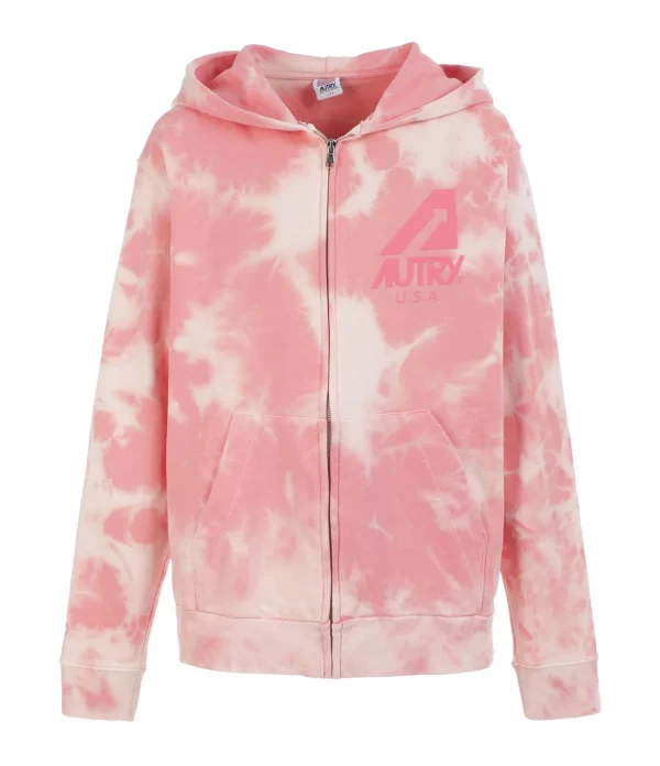 AUTRY Sweatshirt Hoodie Matchpoint Logo Rose 1