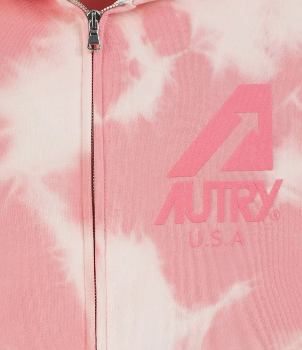 AUTRY Sweatshirt Hoodie Matchpoint Logo Rose 3