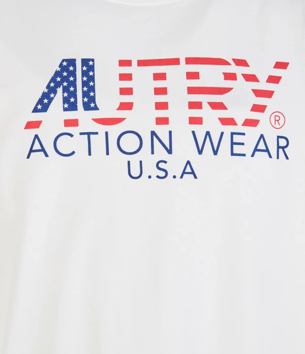 AUTRY Tee-shirt Iconic Action Blanc 3