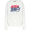 AUTRY Sweatshirt Hoodie Iconic Action Coton Blanc 22