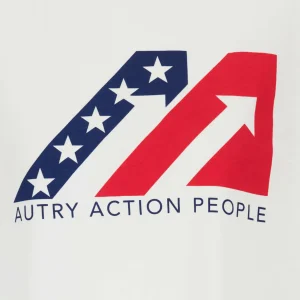 AUTRY Tee-shirt Iconic Action Coton Blanc 9