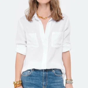 Bella Dahl Chemise Split Back Button Down Blanc 11