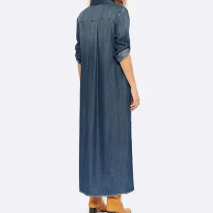 Bella Dahl Robe Chemise Maxi Dark Ombre Wash 15