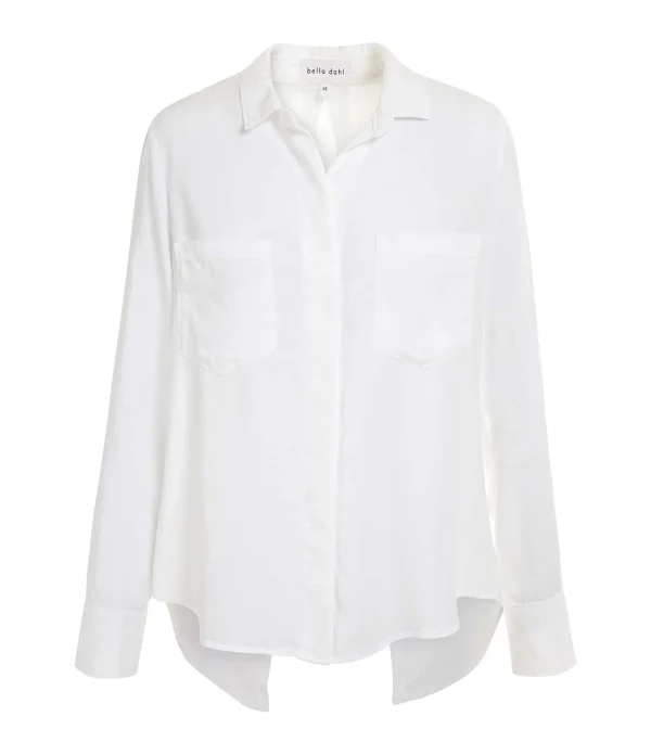 Bella Dahl Chemise Split Back Button Down Blanc 1