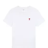 AMI Paris Tee-shirt Unisexe Ami De Cœur Coton Biologique Blanc 14