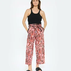 CHUFY Pantalon Bes Coton Bio Imprimé Rose 12