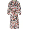 CHUFY Robe Longue Pia Coton Imprimé Sicily Red 8