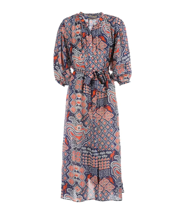 CHUFY Robe Maxi Ziggy Coton Marine 1