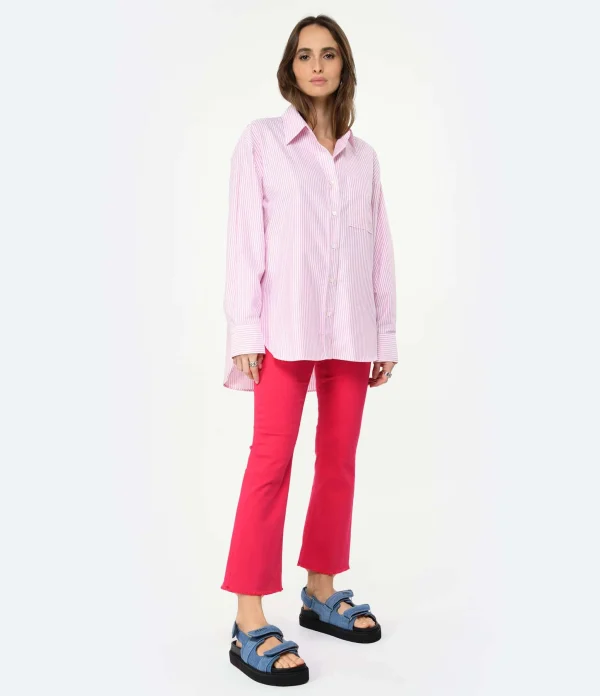 CLOSED Jean Hi-Sun Coton Bio Rose Framboise 4