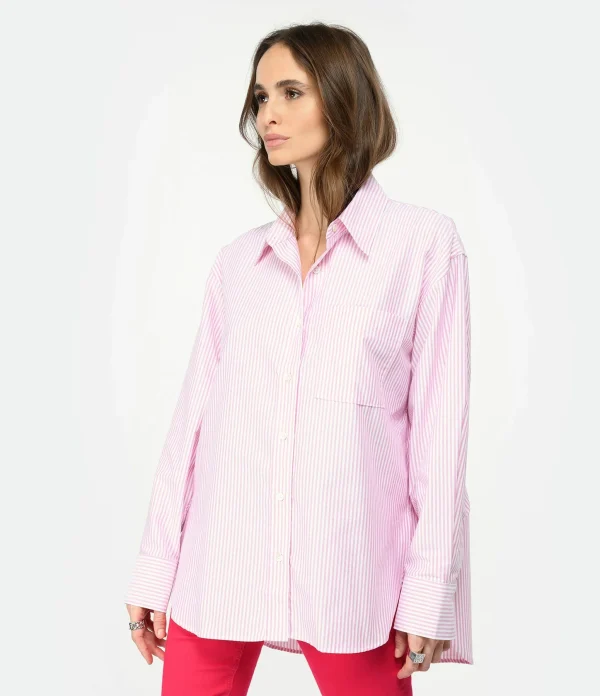 CLOSED Chemise Coton Bio Rose Orchidée 4