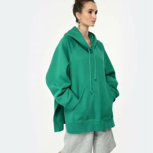 CLOSED Sweatshirt Hoodie Oversized Coton Bio Vert 11