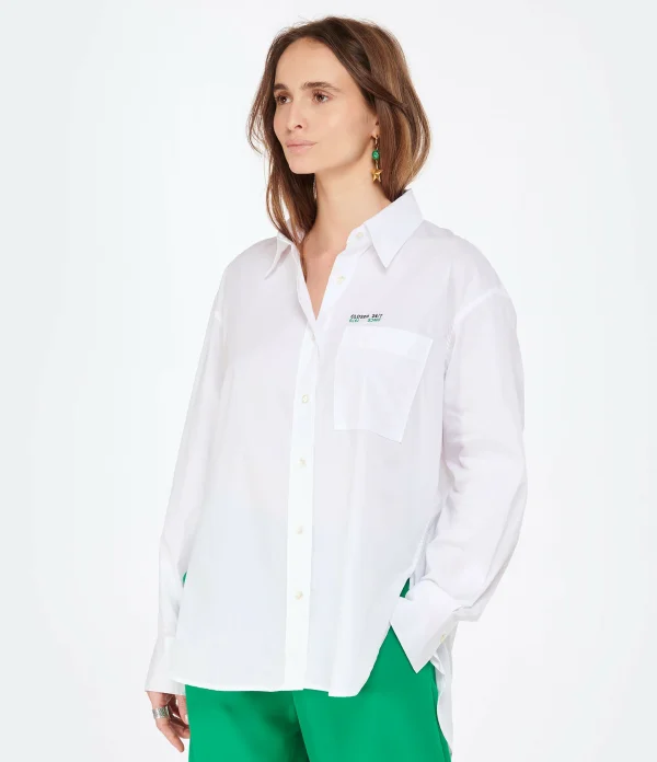 CLOSED Chemise Coton Bio Blanc 4